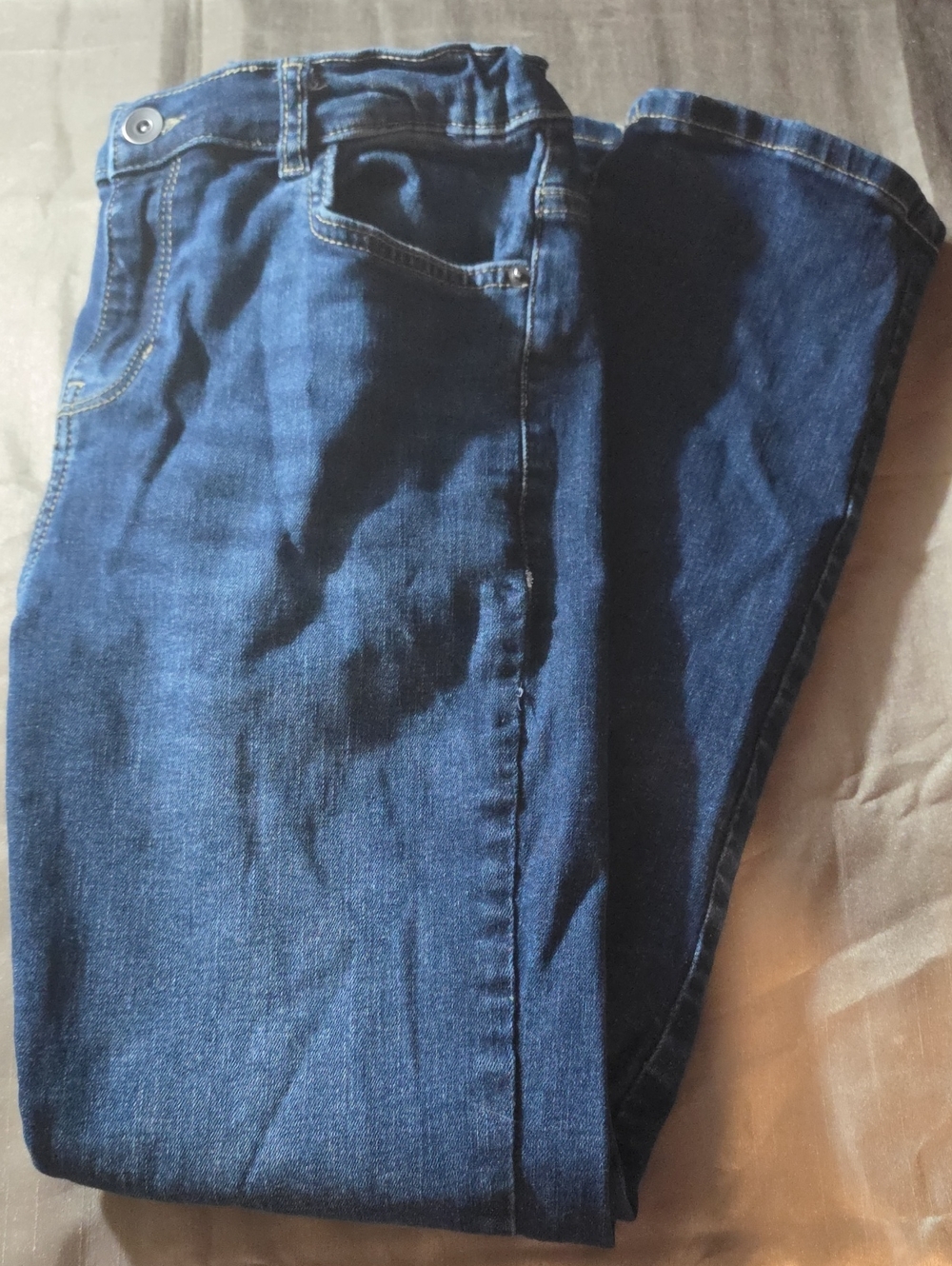 Place Dark Indigo Straight Stretch Jeans